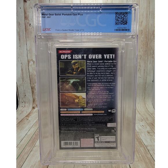 Metal Gear Solid Portable Ops Plus PSP - CGC 9.8 A++ - Picture 2 of 6